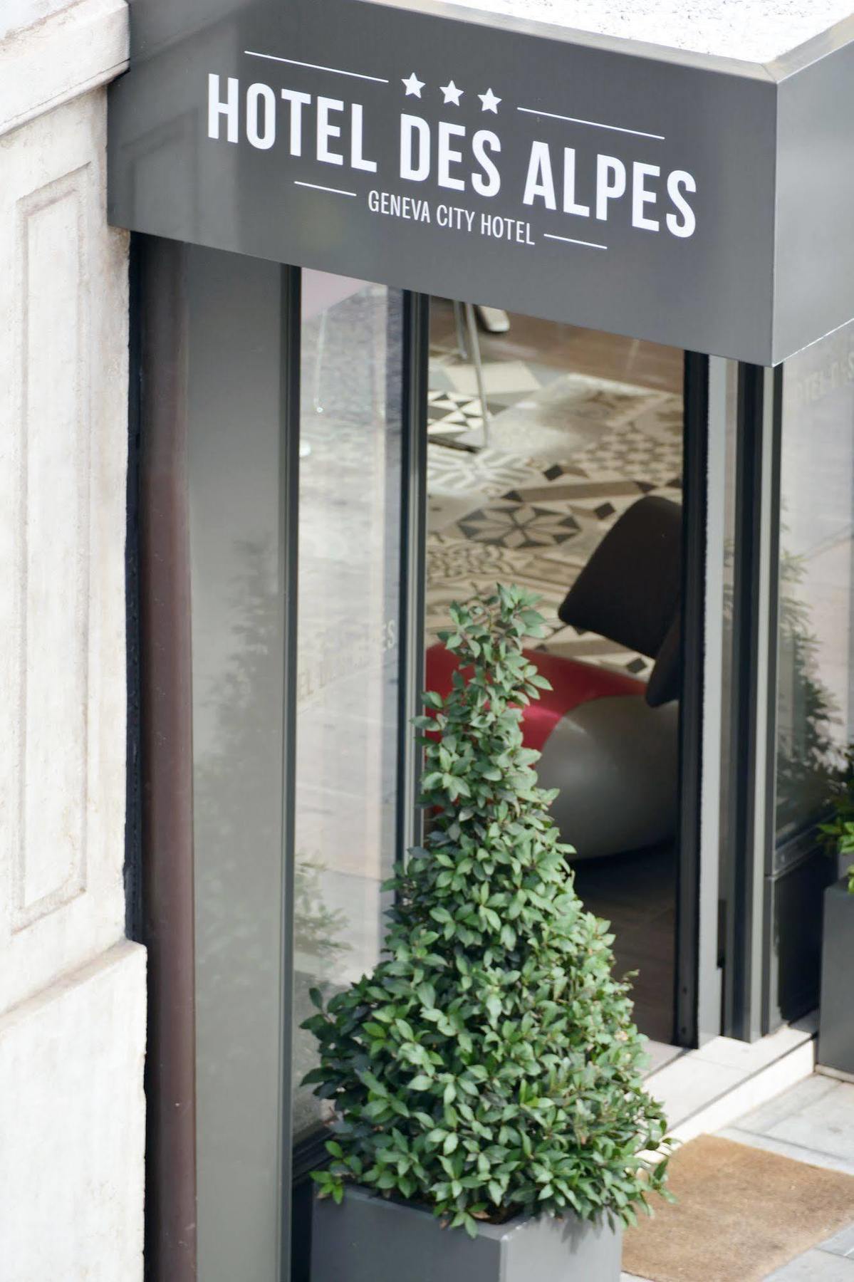 Hotel Des Alpes Genebra Exterior foto